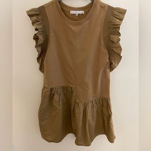 ENGLISH FACTORY MINI RUFFLE DRESS